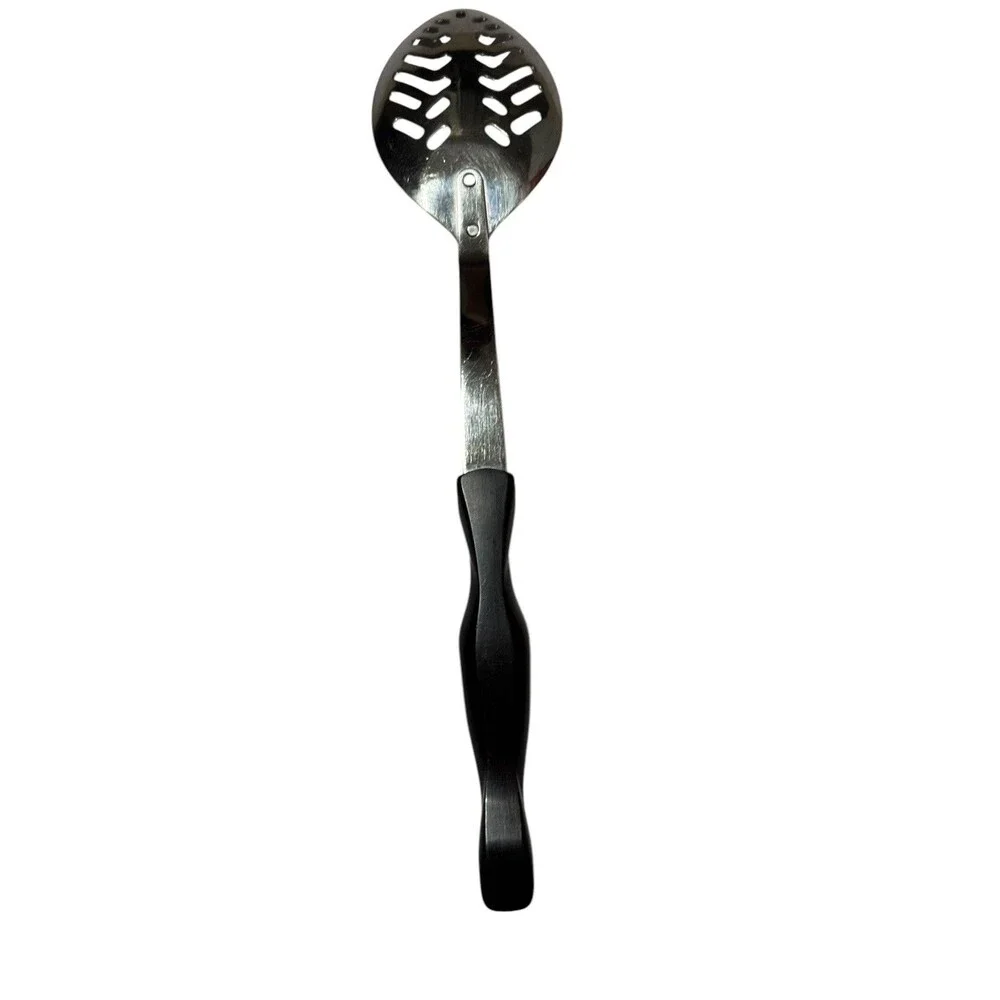 CUTCO #17 KL Slotted Spoon 12” Length Brown Orange Swirl Handle